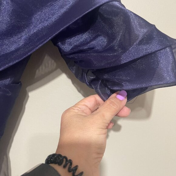 Vintage Watters & Watters Royal Purple Cocktail Dress, Size 4 - Picture 9 of 10